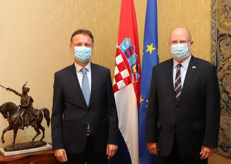 Jandroković s Kohorstom: LNG terminal važna ostavština odlazećeg veleposlanika