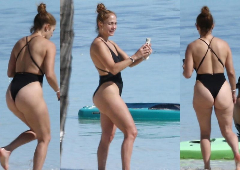 Uživa na egzotičnom otoku: Jednodijelni kupaći kostim istaknuo bujne obline Jennifer Lopez
