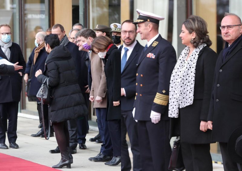 [FOTO] Svatko svoju politiku vodi: Macronova pratnja nosi maske, među Milanovićevim uzvanicima - nitko