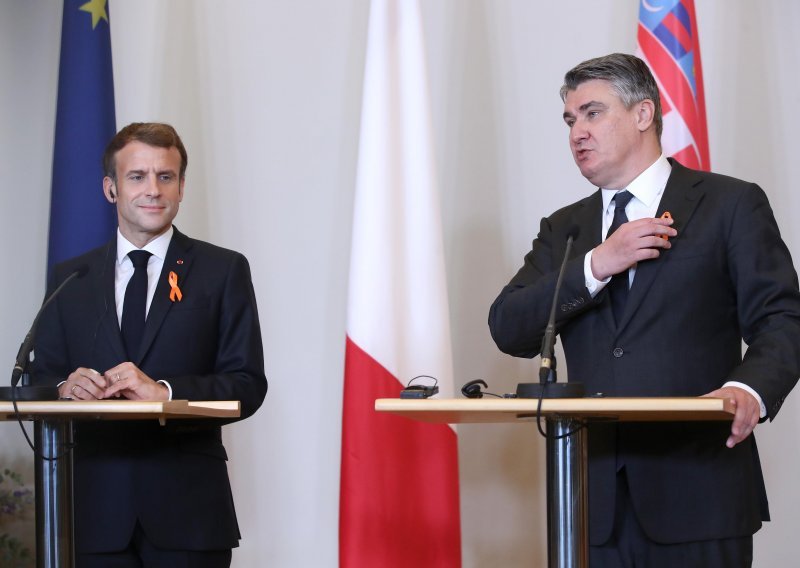 [FOTO] Macron ponosan na to što je prvi francuski predsjednik u Hrvatskoj, Milanović: Suradnja sa SAD-om ostaje, ali ovo je dobrodošla promjena