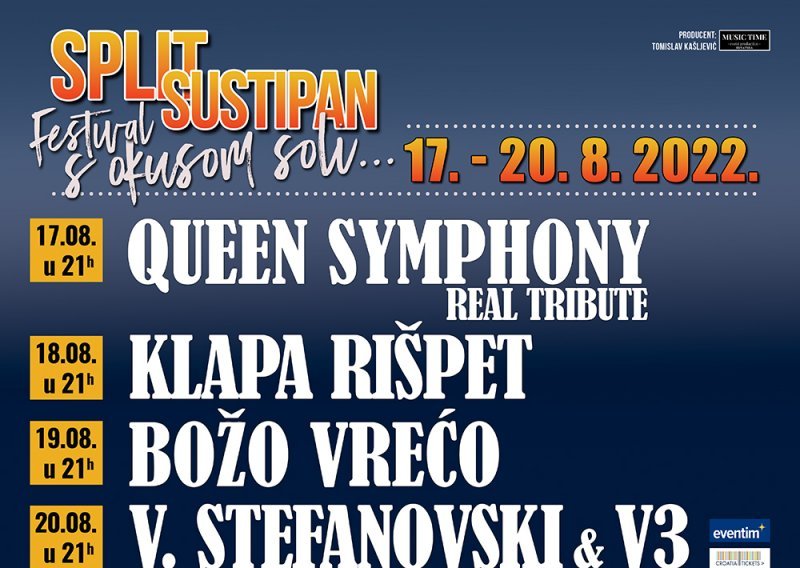 Vrhunski glazbenici će u najljepšem splitskom parku Sustipan stvoriti izvanredan i čaroban ugođaj na drugom festivalu 'S okusom soli…'