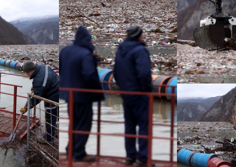 [FOTOPRIČA] Nekoliko tona smeća pluta jednom od najljepših rijeka na Balkanu, ovo je katastrofa