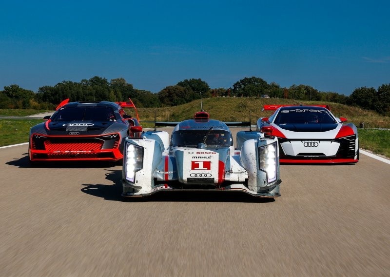Ultimativni susret elektrificiranih prototipova Audi Sporta i četiri legendarna vozača utrka