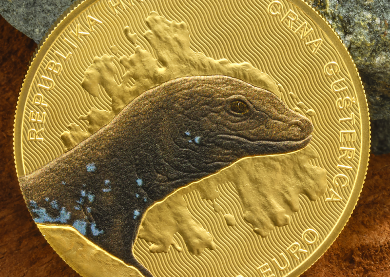 HNB izdao numizmatičku kovanicu s motivom crne gušterice