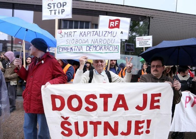 U Hrvatskoj se prosvjedovalo protiv TTIP-a