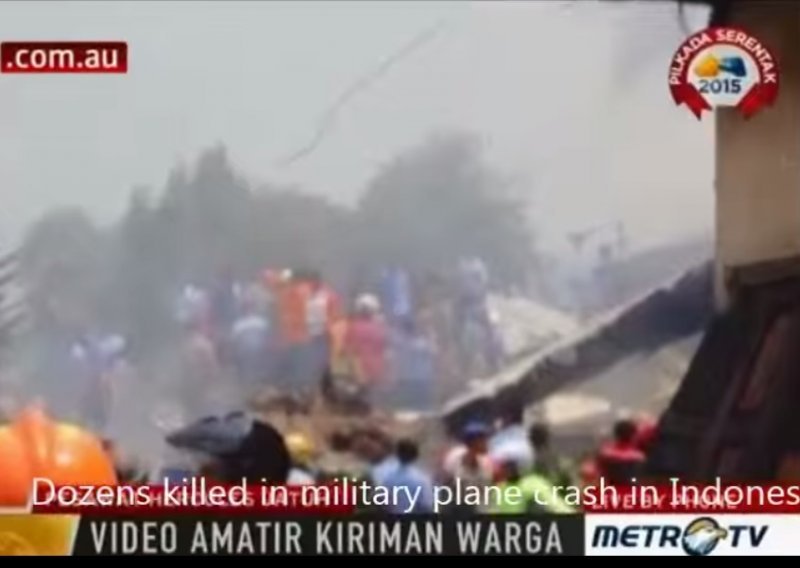 30 mrtvih u Indoneziji, vojni avion pao na hotel i kuće