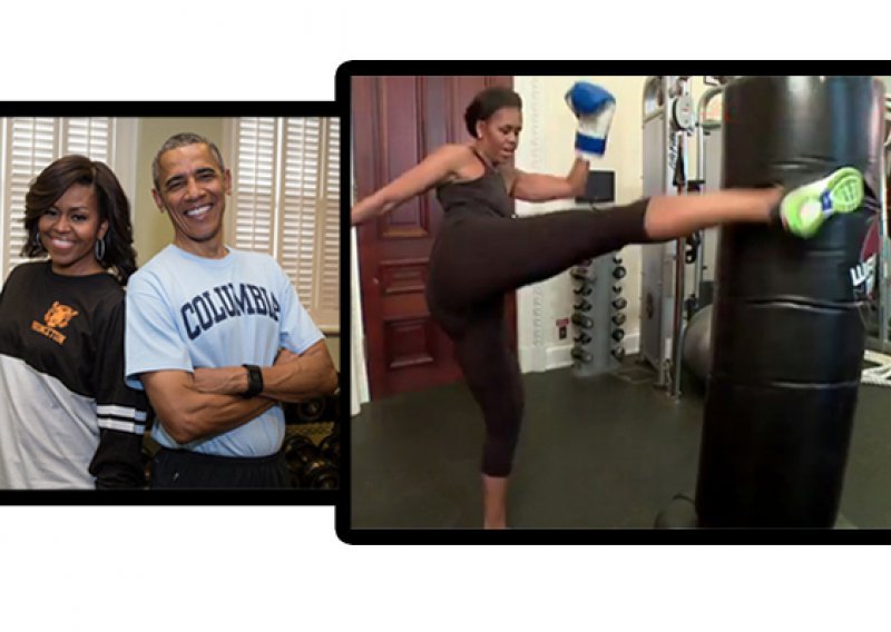 Michelle Obama pokazala mužu kako se to radi