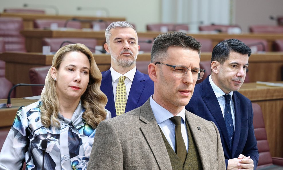 Marija Selak Raspudić, Nino Raspudić, Božo Petrov i Nikola Grmoja