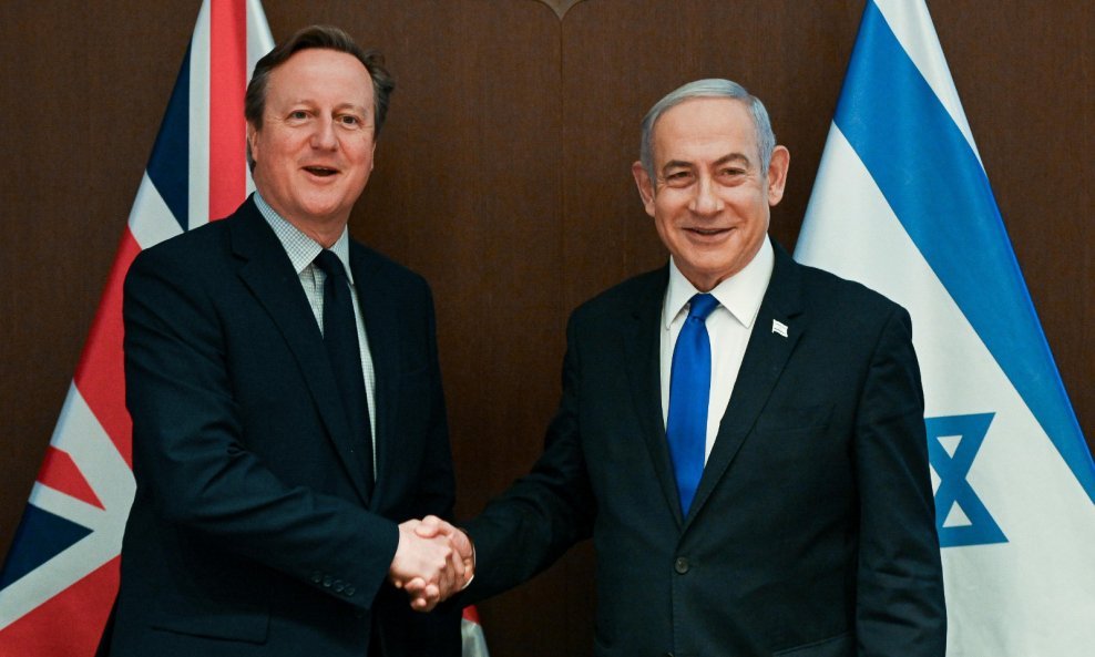 David Cameron i Benjamin Netanyahu