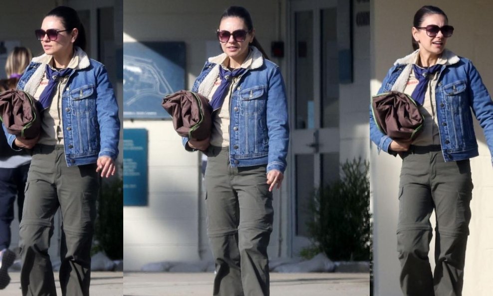 Mila Kunis u cargo hlačama