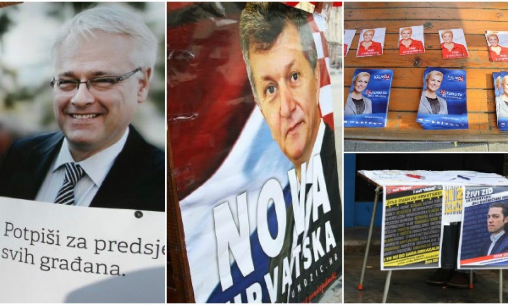 predsjednički kandidati 2014. na plakatima