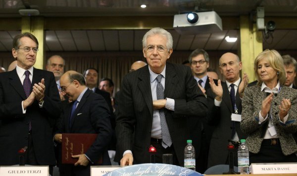 Talijanski premijer Mario Monti predvodio je tehničku vladu