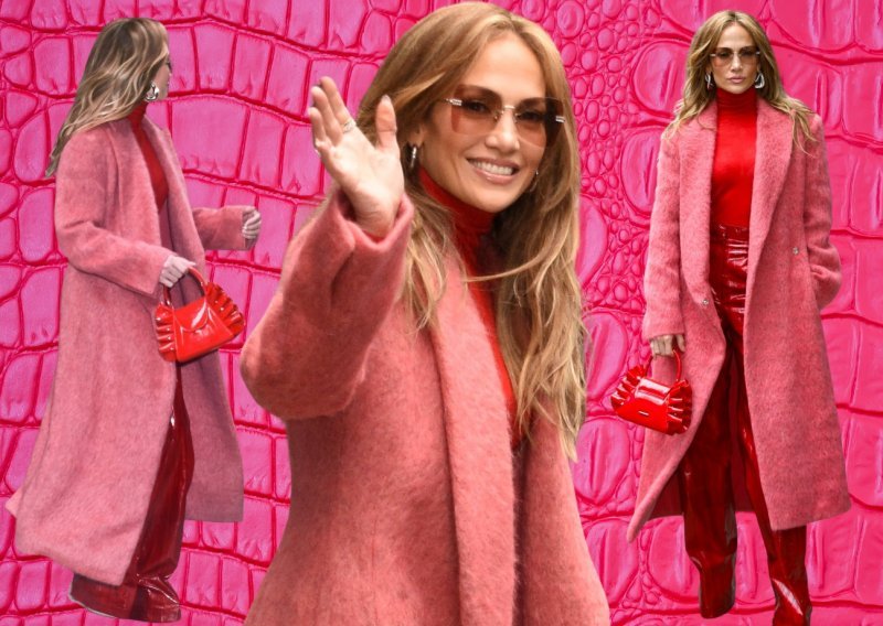 Roza i crvena savršen su spoj, što je stajlingom dokazala Jennifer Lopez